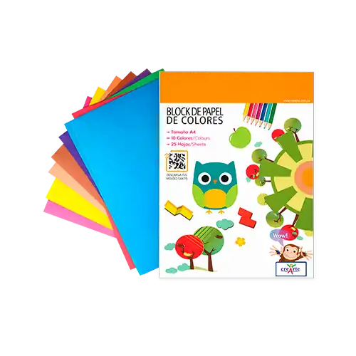 Block de Papel de Colores A4