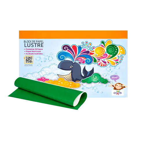 Block de papel lustre