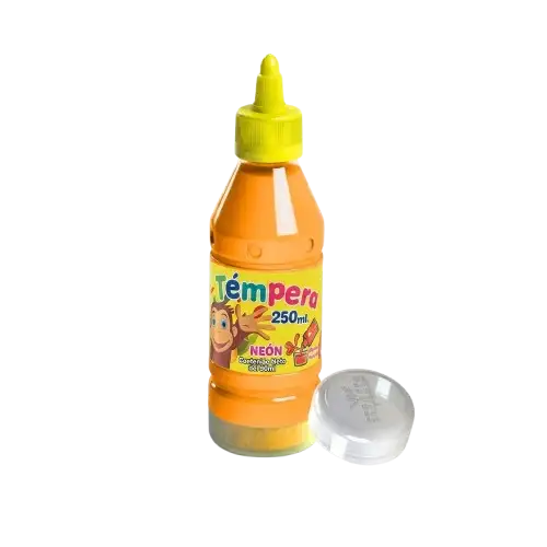 Témpera Naranja 250ml con Aplicador