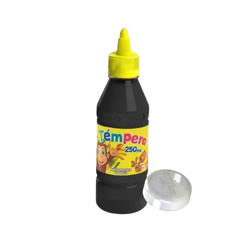 Témpera Negro 250ml con Aplicador