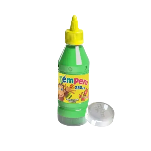 Témpera Neón Verde 250ml con Aplicador